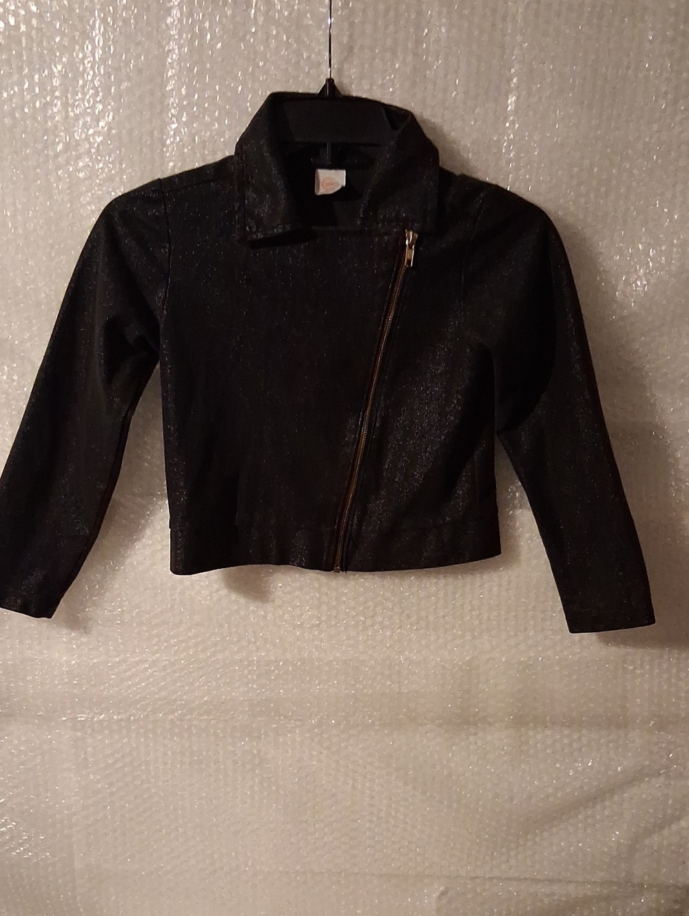 Wonder Nation Kids Zip Up Outerwear Jacket Size Medium 7/8 Black